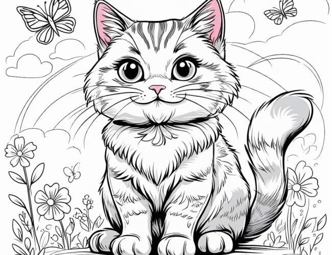 Fun and Creative Cat Coloring Pages for Kids l Free Printables l Perfect for Cat Lovers